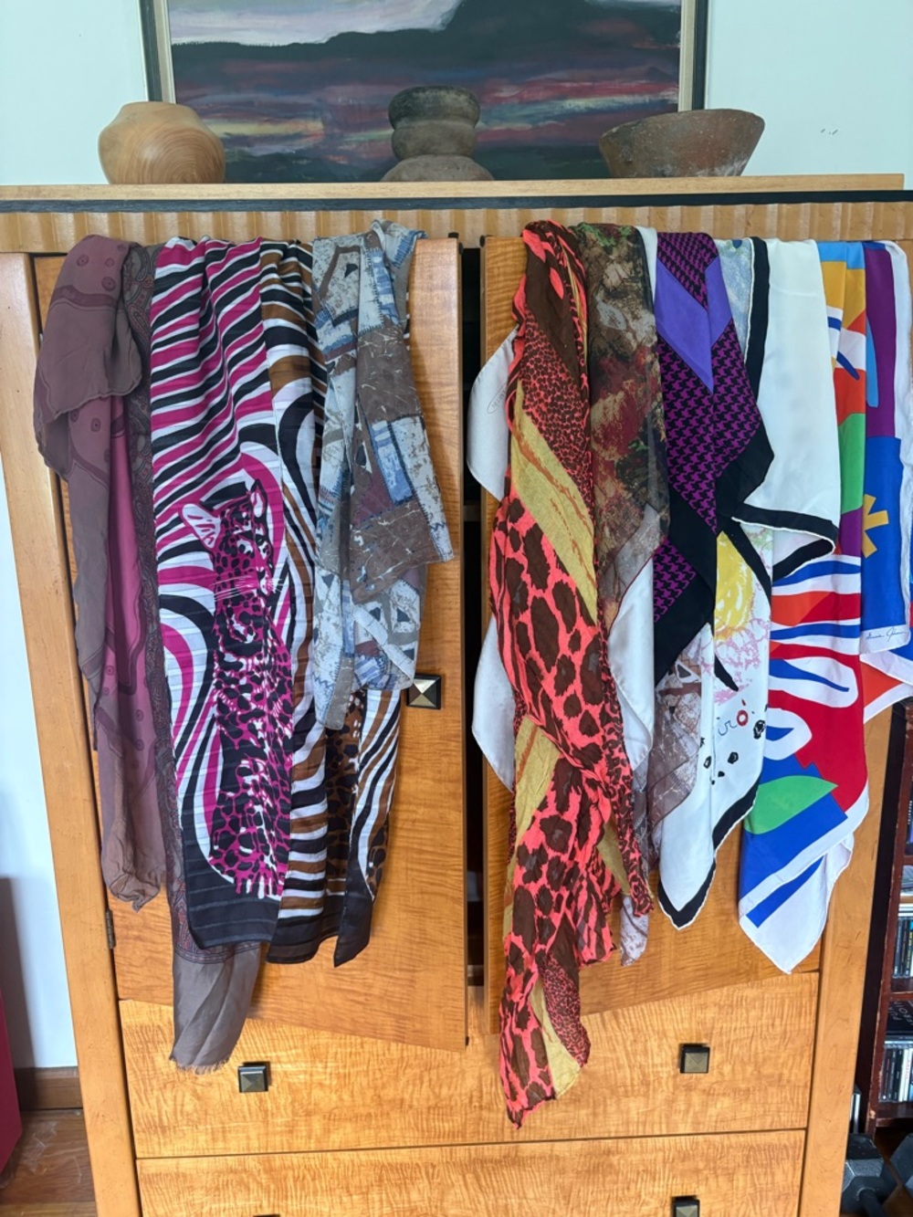 Women's Multicolor Fashion Scarf - Lightweight Hair & Accessory